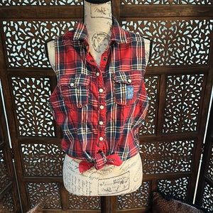 Superdry Plaid tie shirt
